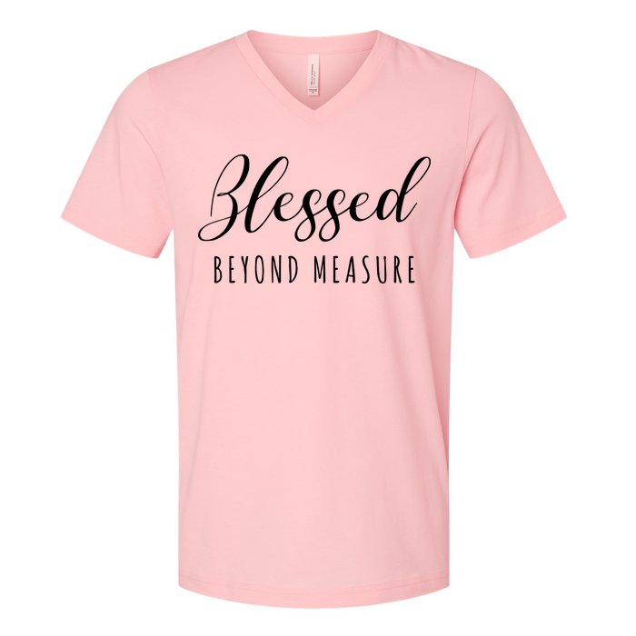 Blessed Beyond Measure V-Neck T-Shirt