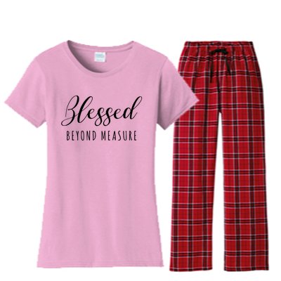 Blessed Beyond Measure Women's Flannel Pajama Set