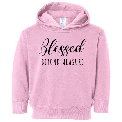 Blessed Beyond Measure Toddler Hoodie