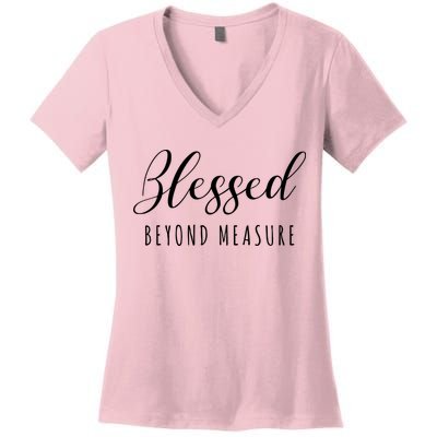 Blessed Beyond Measure Women's V-Neck T-Shirt