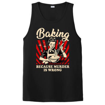 Baking Because Murder Is Wrong PosiCharge Competitor Tank