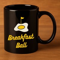 Breakfast Ball Mulligan Golf 11oz C Handle Ceramic Mug