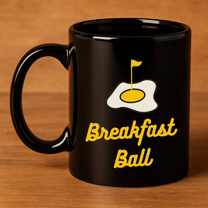 Breakfast Ball Mulligan Golf 11oz C Handle Ceramic Mug