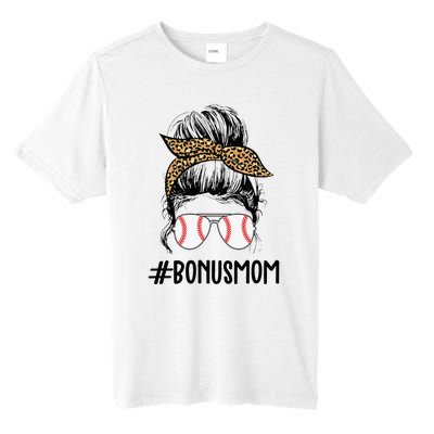 Baseball Bonus Mom Life Messy Bun Stepmom Life Messy Bun Tall Fusion ChromaSoft Performance T-Shirt