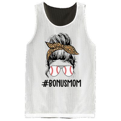 Baseball Bonus Mom Life Messy Bun Stepmom Life Messy Bun Mesh Reversible Basketball Jersey Tank