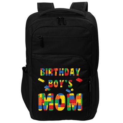 Building Block Mom Of Birthday Boy Impact Tech Backpack
