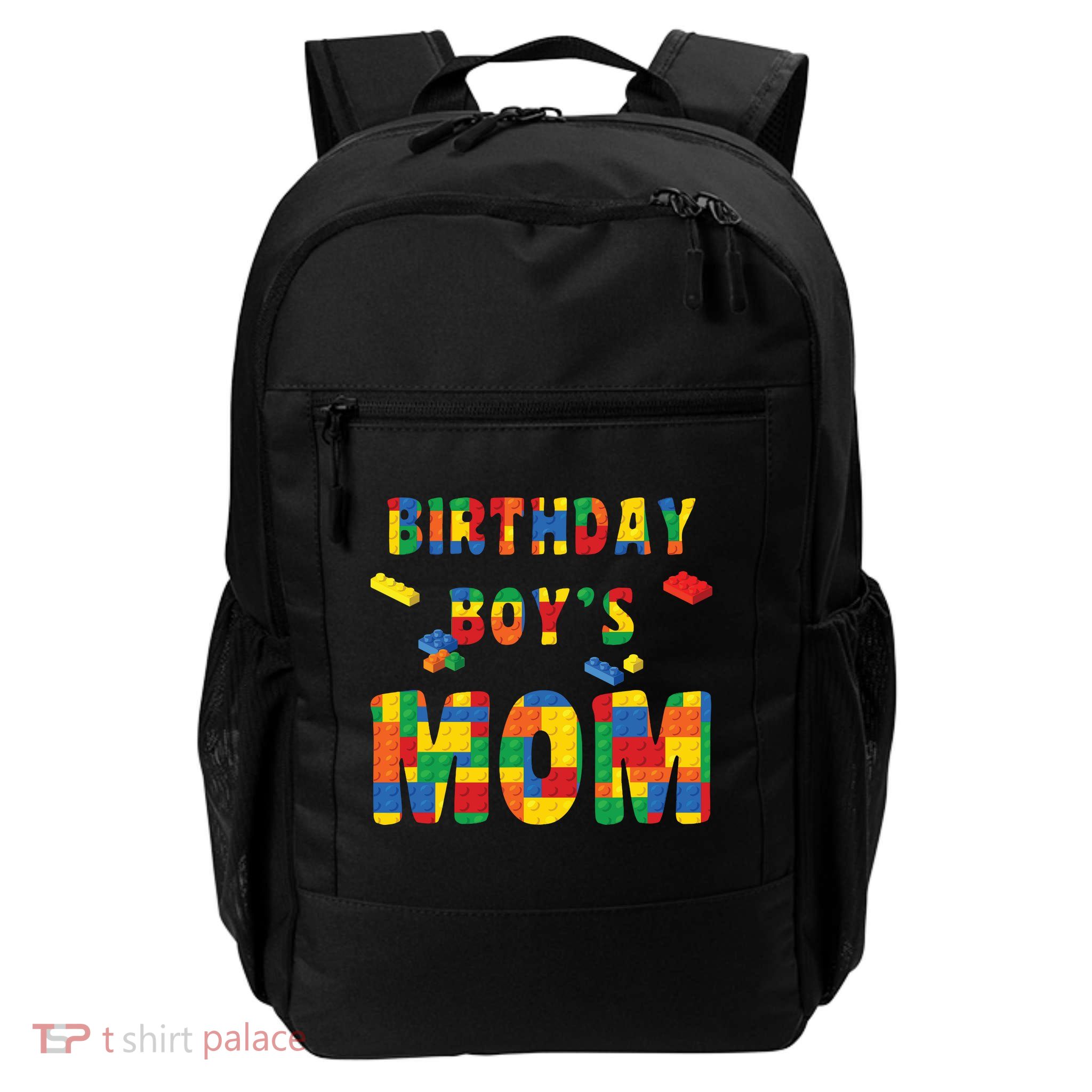 Building Block Mom Of Birthday Boy Daily Commute Backpack