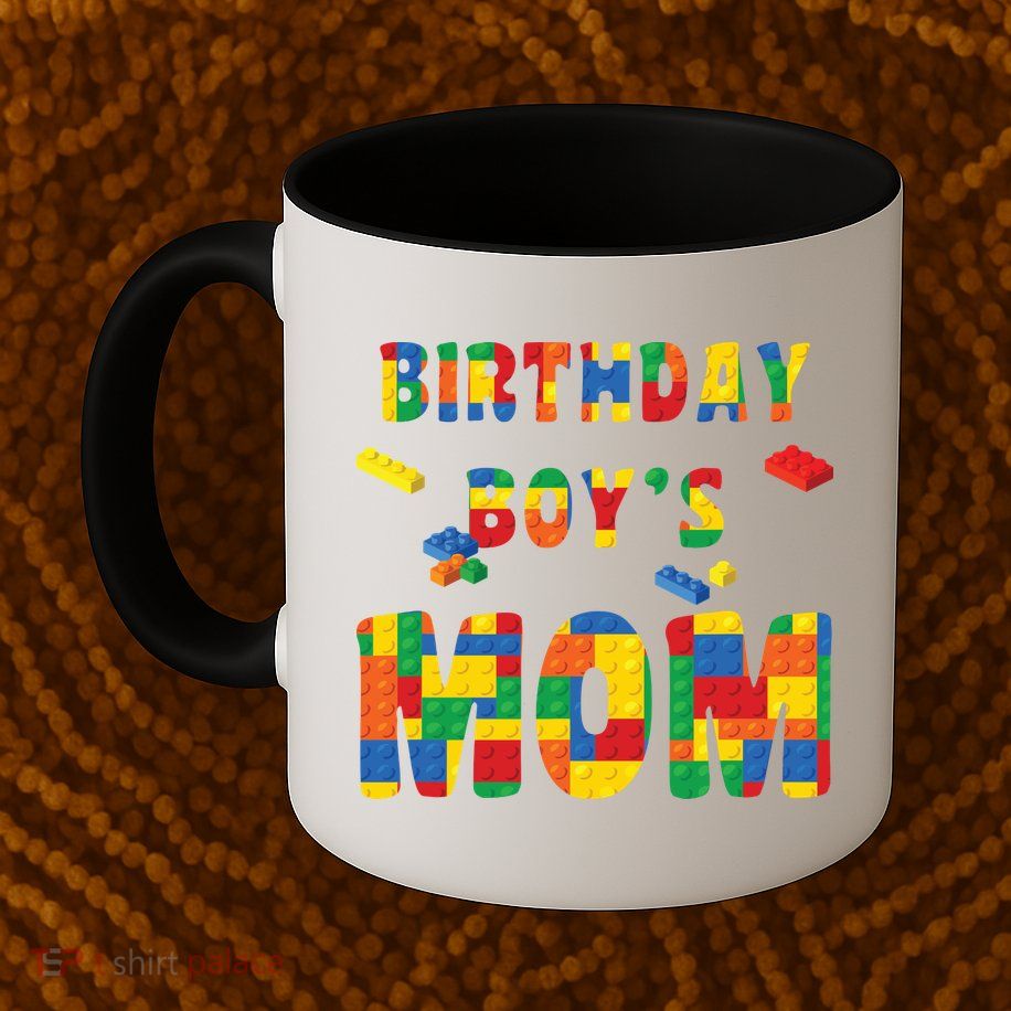 Building Block Mom Of Birthday Boy Mug
