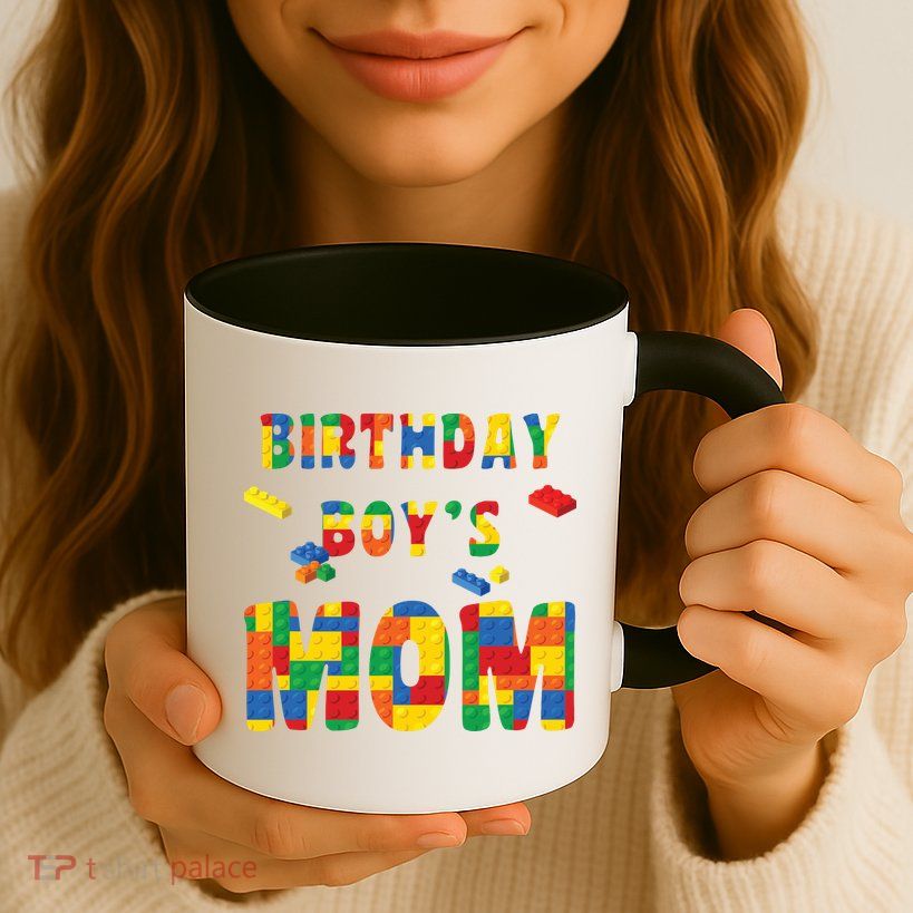Building Block Mom Of Birthday Boy Mug