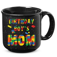 Building Block Mom Of Birthday Boy 15oz Campfire Ceramic Mug
