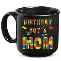 Building Block Mom Of Birthday Boy 15oz Campfire Ceramic Mug