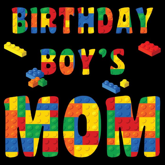 Building Block Mom Of Birthday Boy Wool Snapback Cap