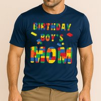 Building Block Mom Of Birthday Boy Performance Shirt
