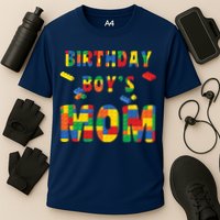Building Block Mom Of Birthday Boy Performance Shirt