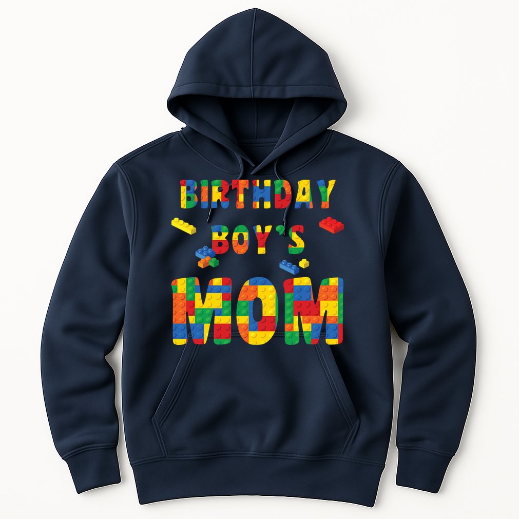 Building Block Mom Of Birthday Boy Hoodie
