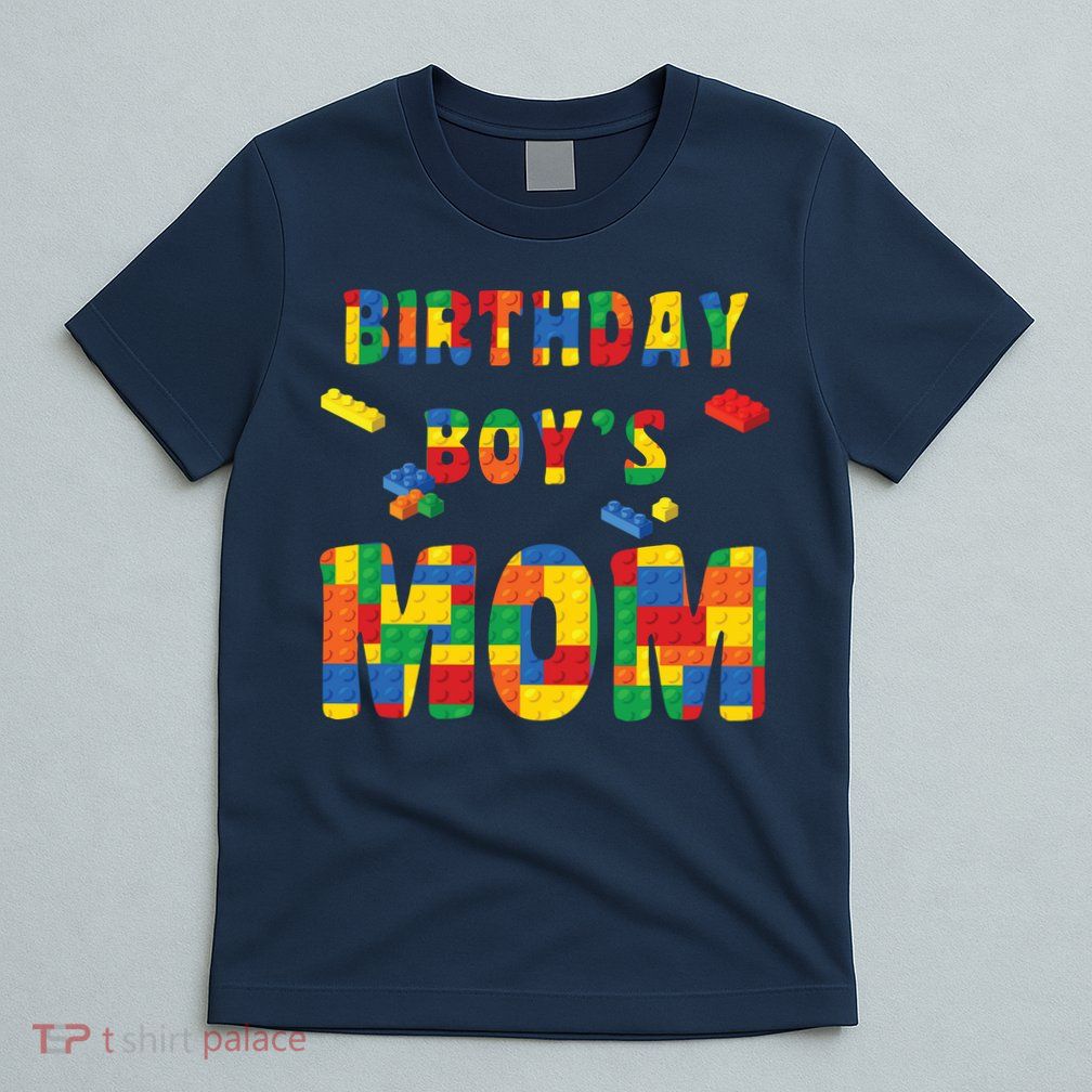 Building Block Mom Of Birthday Boy T-Shirt