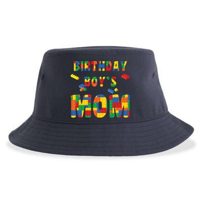 Building Block Mom Of Birthday Boy Sustainable Bucket Hat