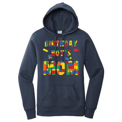 Building Block Mom Of Birthday Boy Women's Pullover Hoodie