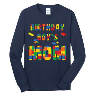 Building Block Mom Of Birthday Boy Tall Long Sleeve T-Shirt