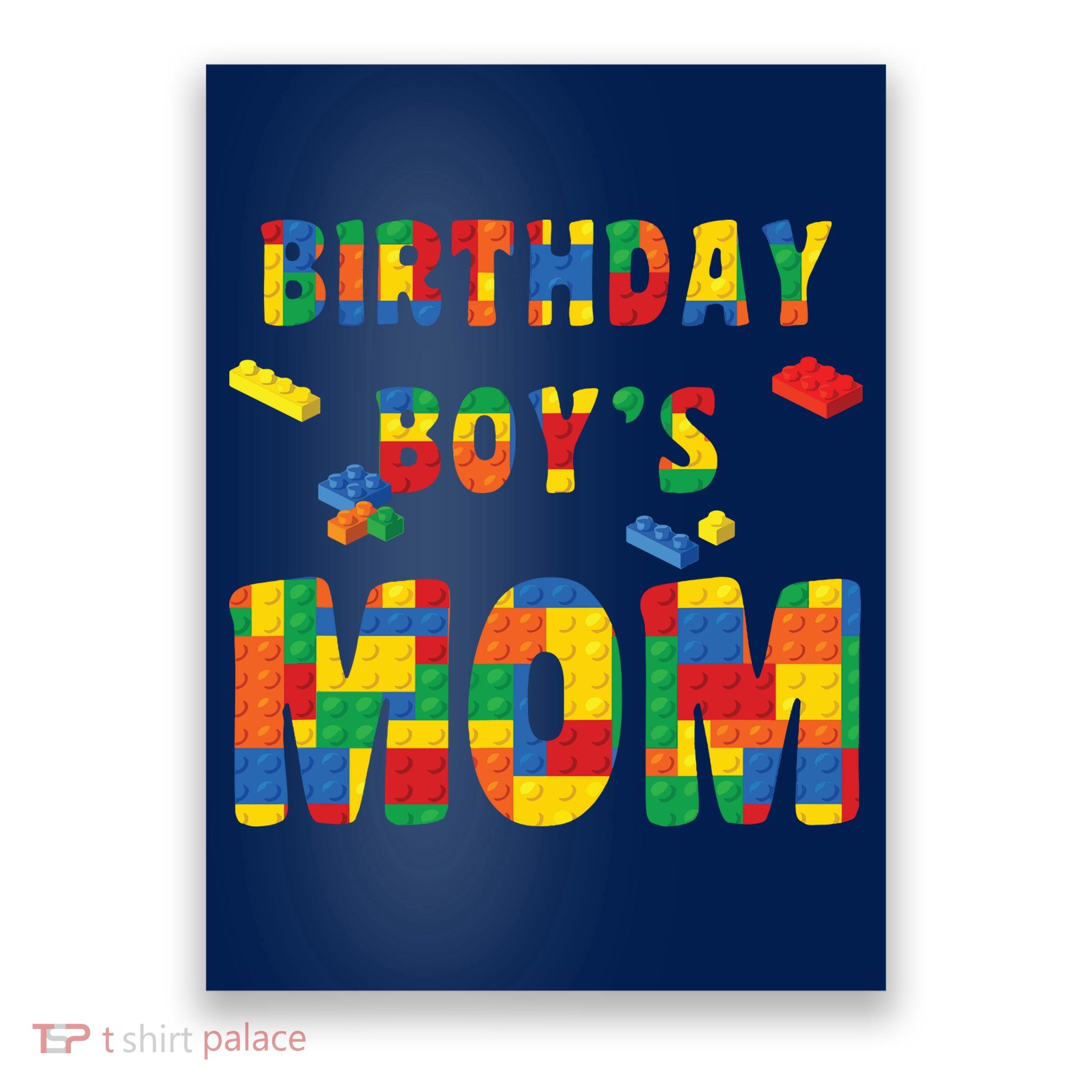 Building Block Mom Of Birthday Boy Poster