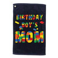 Building Block Mom Of Birthday Boy Golf Towel