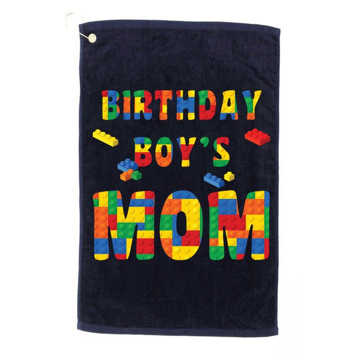 Building Block Mom Of Birthday Boy Golf Towel
