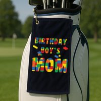 Building Block Mom Of Birthday Boy Golf Towel