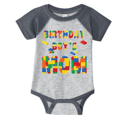 Building Block Mom Of Birthday Boy Infant Baby Jersey Bodysuit