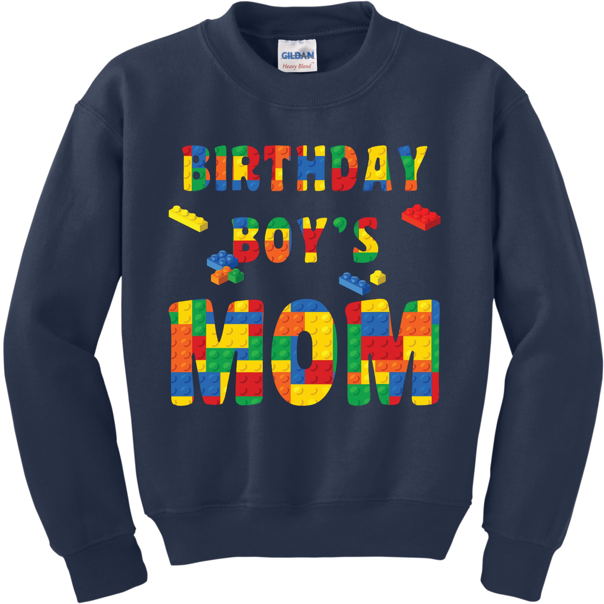 Building Block Mom Of Birthday Boy Kids Sweatshirt