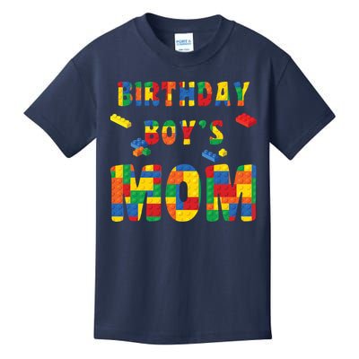 Building Block Mom Of Birthday Boy Kids T-Shirt