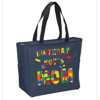 Building Block Mom Of Birthday Boy Zip Tote Bag