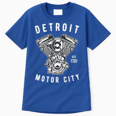 Big Block Motor City Michigan Detroit Car Lover Gift Tall T-Shirt