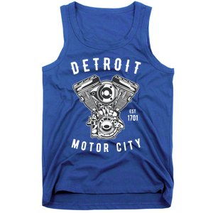 Big Block Motor City Michigan Detroit Car Lover Gift Tank Top