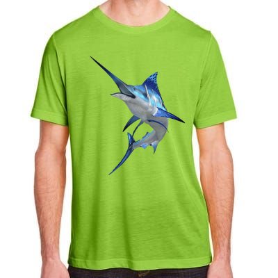 Beautiful Blue Marlin Fishing Adult ChromaSoft Performance T-Shirt