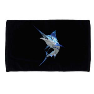 Beautiful Blue Marlin Fishing Microfiber Hand Towel