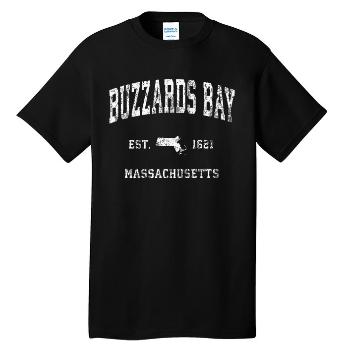 Buzzards Bay Massachusetts MA Vintage Athletic Sports Tall T-Shirt