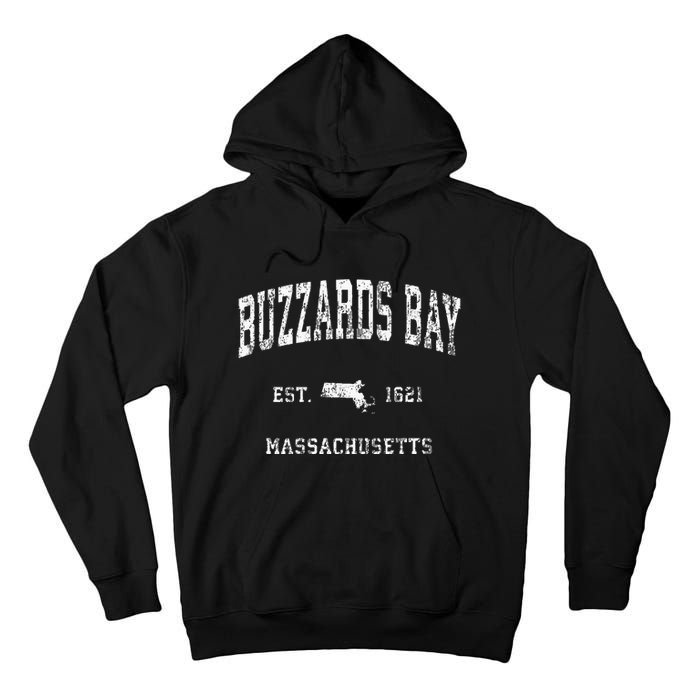 Buzzards Bay Massachusetts MA Vintage Athletic Sports Tall Hoodie