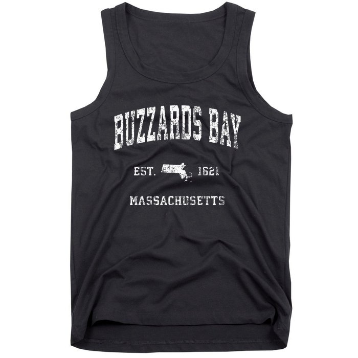 Buzzards Bay Massachusetts MA Vintage Athletic Sports Tank Top