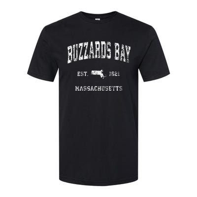 Buzzards Bay Massachusetts MA Vintage Athletic Sports Softstyle CVC T-Shirt