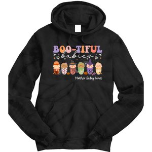 Bootiful Babies Mother Baby Unit Spooky Halloween Tie Dye Hoodie