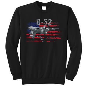 B52 Buff Military Airplane Flag Sweatshirt