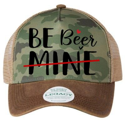 Be Beer Mine Funny Beer Lover Happy Valentine's Day Funny Gift Cool Gift Legacy Tie Dye Trucker Hat