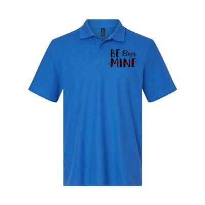 Be Beer Mine Funny Beer Lover Happy Valentine's Day Funny Gift Cool Gift Softstyle Adult Sport Polo