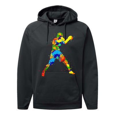 Boxing Boxer Men Performance Fleece Hoodie