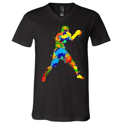 Boxing Boxer Men V-Neck T-Shirt