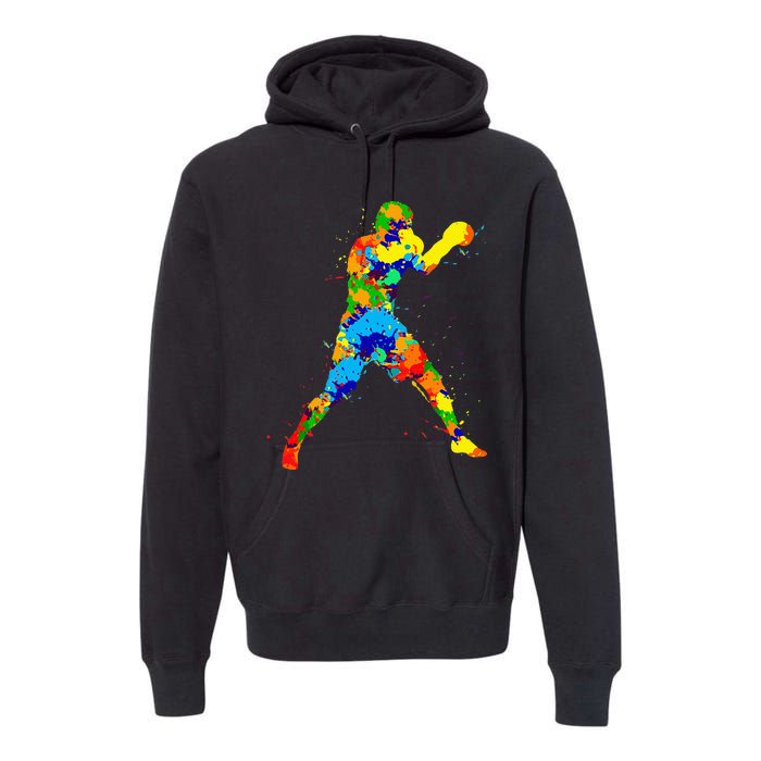 Boxing Boxer Men Premium Hoodie