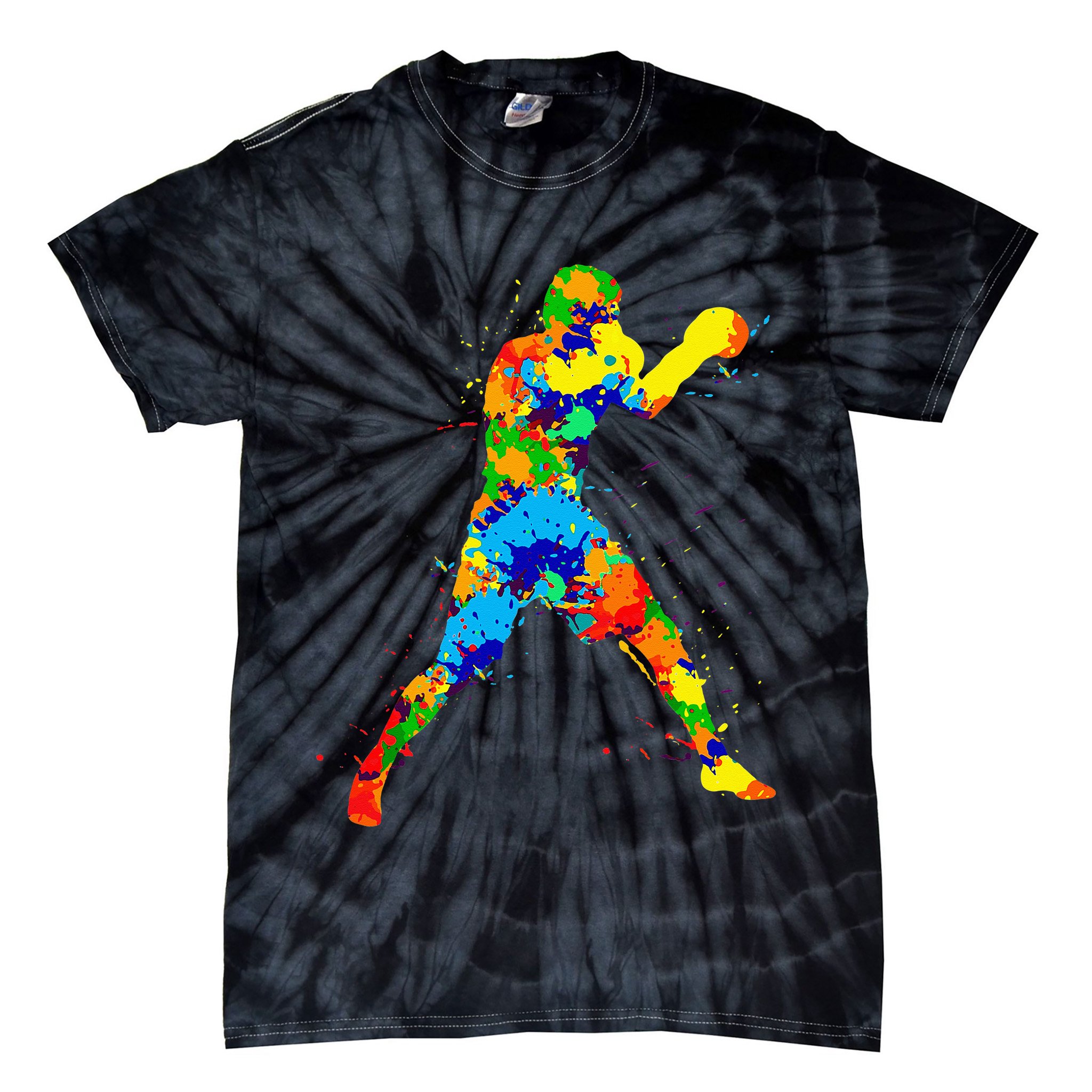 Boxing Boxer Men Tie-Dye T-Shirt