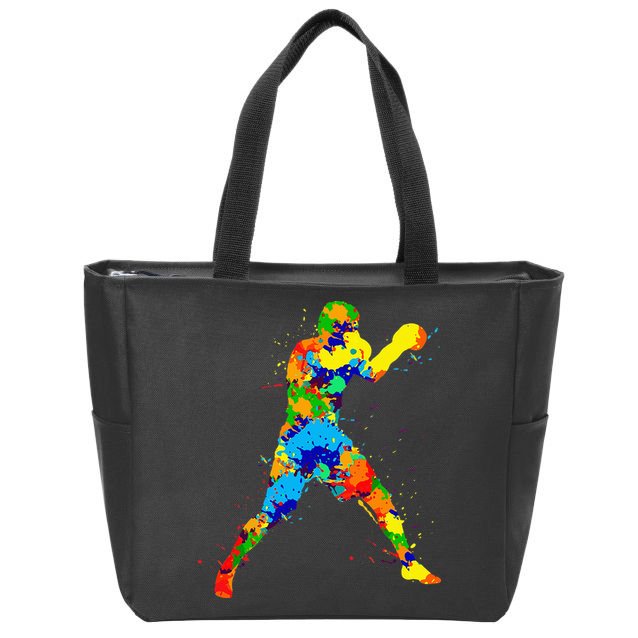 Boxing Boxer Men Zip Tote Bag