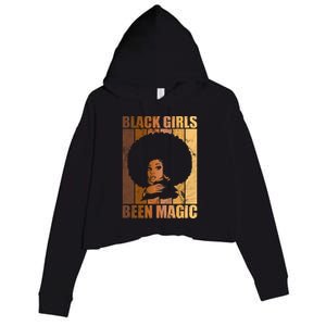 Black Been Magic Black History Melanin African Pride Gift Crop Fleece Hoodie