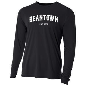 Beantown Boston Massachusetts Baked Beans New England Cooling Performance Long Sleeve Crew